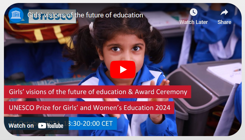 UNESCO award ceremony live stream