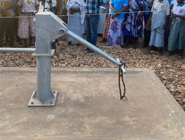 A hand pump borehole in Bolgatanga, Ghana.